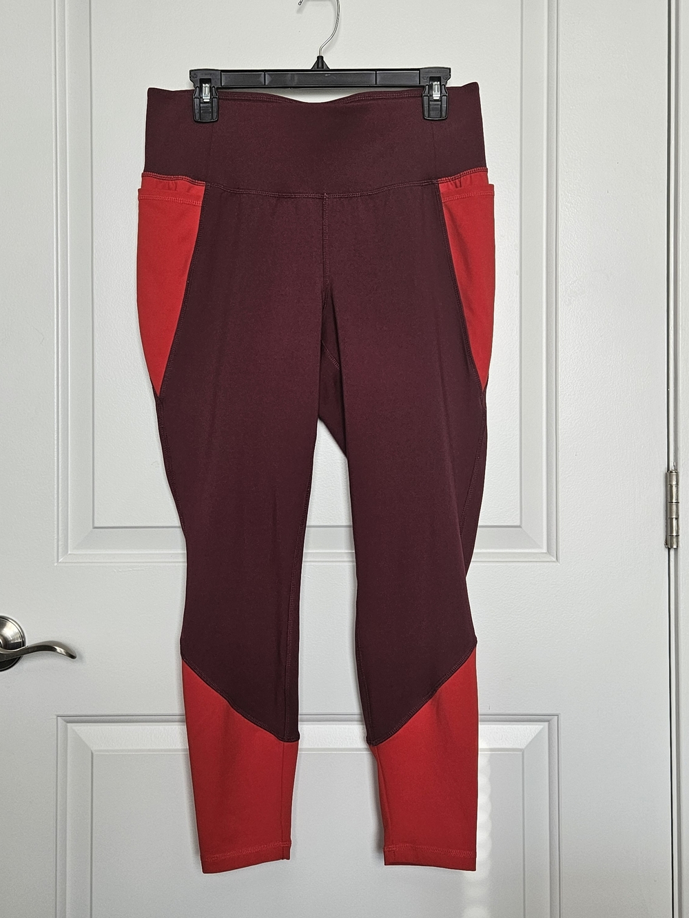 Livi By Lane Bryant Women's 14/16 Burgundy and Red Sport Leggings